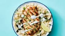 Low-Cal Cilantro-Lime Grilled Chicken with Rice Pilaf Low-Cal Cilantro-Lime Grilled Chicken with Rice Pilaf