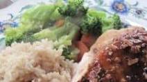 Extra healthy roast chicken recipe with brown rice and boiled vegetables Extra healthy roast chicken recipe with brown rice and boiled vegetables