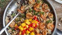 Spicy Jerk Shrimp with Rice and Black Beans Spicy Jerk Shrimp with Rice and Black Beans