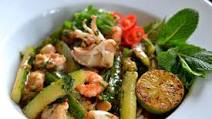 Vietnamese seafood and cucumber stir-fry Vietnamese seafood and cucumber stir-fry
