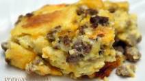 Overnight Egg, Sausage and Cheese Casserole Overnight Egg, Sausage and Cheese Casserole