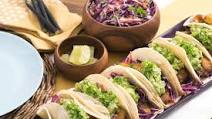 Crispy Fish Tacos with Guacamole & Red Cabbage Slaw Crispy Fish Tacos with Guacamole & Red Cabbage Slaw