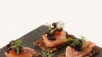 Salmon gravlax with horseradish Salmon gravlax with horseradish