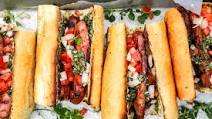 Choripán with Chimichurri and Salsa Criolla Choripán with Chimichurri and Salsa Criolla