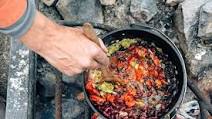 Vegetarian Dutch Oven Chili & Cornbread Vegetarian Dutch Oven Chili & Cornbread