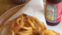 Beer-battered Cod and Onion Rings Beer-battered Cod and Onion Rings