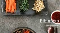 Bibimbap - Korean Mixed Rice with Meat and Assorted Vegetables Bibimbap - Korean Mixed Rice with Meat and Assorted Vegetables