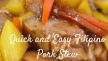 Quick and Easy Pork Stew Quick and Easy Pork Stew