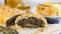 Vegetarian haggis and mushroom wellington Vegetarian haggis and mushroom wellington