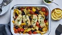 Mediterranean Style Baked Cod Mediterranean Style Baked Cod