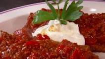 Hungarian Placki (Potato Pancakes with Spicy Tomato-Beef Sauce) Hungarian Placki (Potato Pancakes with Spicy Tomato-Beef Sauce)