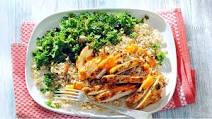 Peri-Peri Grilled Chicken with Kale and Brown Rice Peri-Peri Grilled Chicken with Kale and Brown Rice