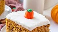 PUMPKIN SPICE CAKE WITH CREAM CHEESE FROSTING PUMPKIN SPICE CAKE WITH CREAM CHEESE FROSTING