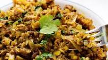 Red curry cabbage and pork stir-fry Red curry cabbage and pork stir-fry