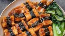 Nori-Wrapped Tofu in a Spicy Sauce Nori-Wrapped Tofu in a Spicy Sauce