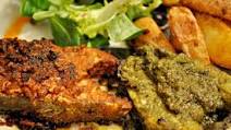 Baked Fish in Green Masala Baked Fish in Green Masala