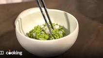 Sugar snap peas with cuttlefish and seaweed Sugar snap peas with cuttlefish and seaweed