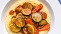 Polenta with sautéed vegetables and Review of Polenta with sautéed vegetables and Review of