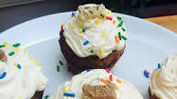Peanut Butter Banana Pupcakes Peanut Butter Banana Pupcakes
