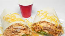 Buffalo or Barbeque Chicken and Rice Wraps Buffalo or Barbeque Chicken and Rice Wraps