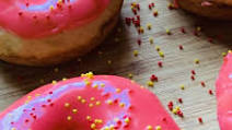 Homemade Vanilla Glazed Donuts Baked Without Yeast In A Donut Pan Homemade Vanilla Glazed Donuts Baked Without Yeast In A Donut Pan
