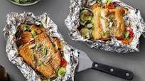 Salmon and Veggie Foil Packets Salmon and Veggie Foil Packets
