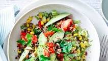 Peruvian toasted sweetcorn, avocado & quinoa salad Peruvian toasted sweetcorn, avocado & quinoa salad
