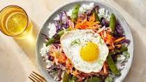 Sesame Vegetable & Rice Bowls with Marinated Radishes & Fried Eggs Sesame Vegetable & Rice Bowls with Marinated Radishes & Fried Eggs
