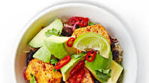 Black bean, tofu & avocado rice bowl Black bean, tofu & avocado rice bowl