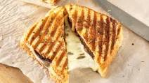 Veggie Burger Panini with Swiss Cheese Veggie Burger Panini with Swiss Cheese