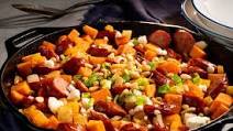 Polish Kielbasa Turkey Sausage & Sweet Potato Skillet Polish Kielbasa Turkey Sausage & Sweet Potato Skillet