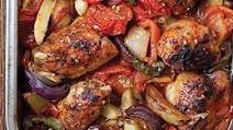 Slimming World’s rustic garlic chicken tray bake Slimming World’s rustic garlic chicken tray bake