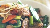 Pork and vegetable stir-fry Pork and vegetable stir-fry
