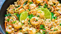 Healthy Shrimp Pad Thai Healthy Shrimp Pad Thai
