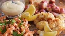Oven roasted fish platter Oven roasted fish platter