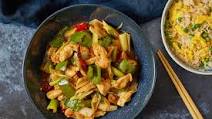 Indian-Chinese chilli chicken Indian-Chinese chilli chicken