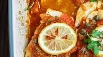 Mediterranean Baked Fish with Tomatoes and Capers Mediterranean Baked Fish with Tomatoes and Capers