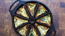 Frittata Wedges With Roasted Red Pepper, Spinach, and Ricotta | Lodge Cast Iron Frittata Wedges With Roasted Red Pepper, Spinach, and Ricotta | Lodge Cast Iron
