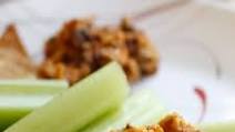 Hot Buffalo Dip with Turkey Crumbles Hot Buffalo Dip with Turkey Crumbles