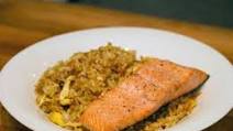 Fried Rice with Simple Baked Salmon Fried Rice with Simple Baked Salmon