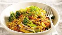 Chinese egg noodle and vegetable stir fry Chinese egg noodle and vegetable stir fry