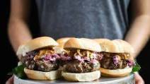 Lamb Sliders with Feta Sauce Lamb Sliders with Feta Sauce