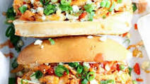 Baked Buffalo Chicken Sandwiches Baked Buffalo Chicken Sandwiches