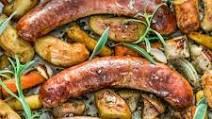 Baked Sausages with Apples Sheet Pan Dinner Baked Sausages with Apples Sheet Pan Dinner