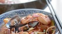 Korean Spicy Seafood Noodle Soup. Jjamppong Korean Spicy Seafood Noodle Soup. Jjamppong