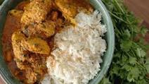 Chicken curry with basmati rice Chicken curry with basmati rice