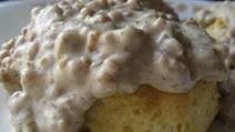 Spicy Sausage Gravy & Biscuits Spicy Sausage Gravy & Biscuits
