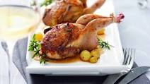 Foie-gras filled quails Foie-gras filled quails