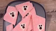 Spooky Strawberry Frozen Yoghurt Bark Spooky Strawberry Frozen Yoghurt Bark
