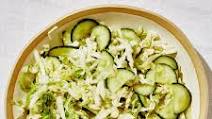Napa Cabbage and Cucumber Slaw Napa Cabbage and Cucumber Slaw